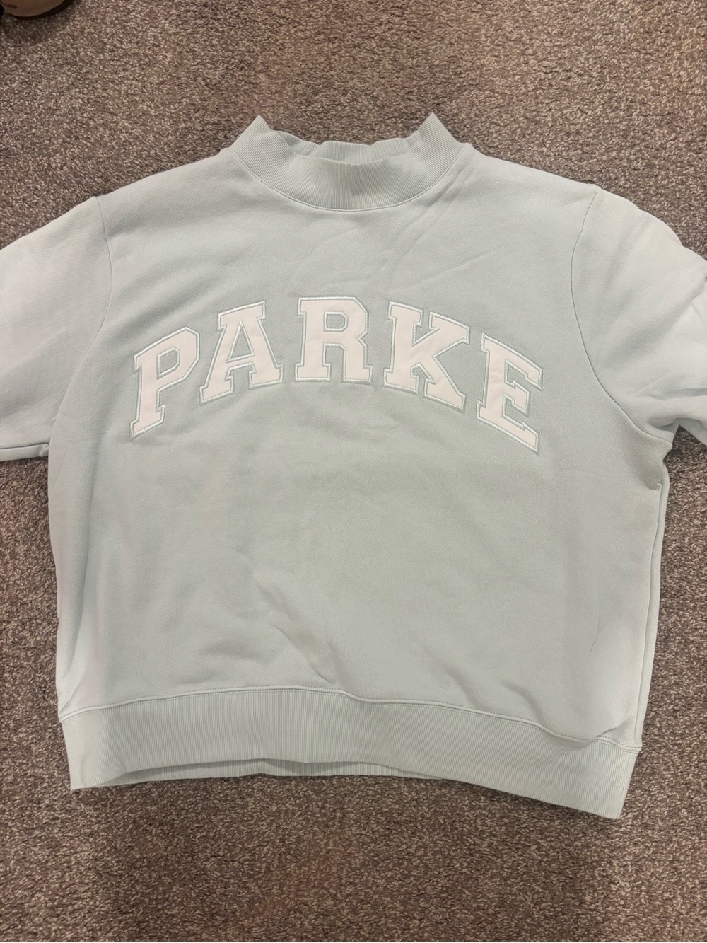 Parker Kids Mint Green Logo Crewneck Sweatshirt